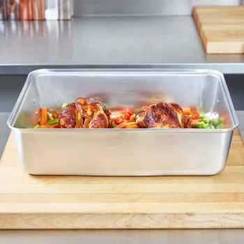 Vollrath 448212 Wear-Ever 11.5 Qt. Aluminum Roaster Pan - 20 1/8" x 16 1/8" x 4 1/2"