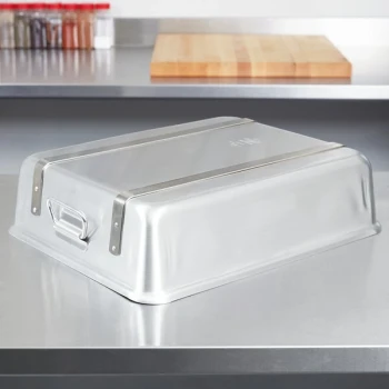 Vollrath 4482 Wear-Ever 11.5 Qt. Aluminum Roaster Pan - 20 1/8" x 16 1/8" x 4 1/2"