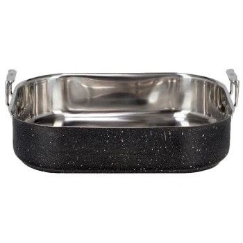 Bon Chef 60010CLDGALAXY Cucina 10 Qt. Galaxy Stainless Steel Roasting Pan - 16 1/2" x 14 1/4" x 4"