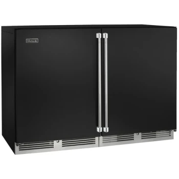 Perlick HC48WW4 48" Black Two Door Dual Zone Undercounter Wine Refrigerator