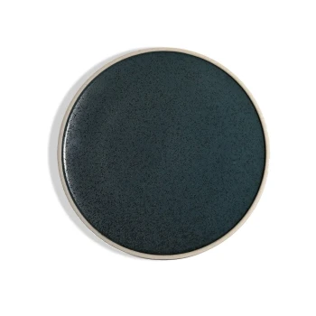 Don Bellini, Deep Plate, Midnight Blue Porcelain, 26 cm Diameter