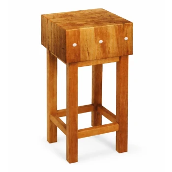 Euroceppi Wood Chopping Block With Wooden Stand, 50 cm length