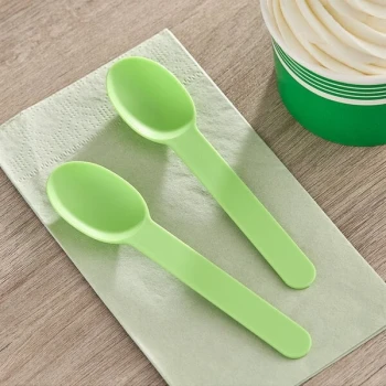Choice Lime Green Heavy Weight Polypropylene Plastic Frozen Yogurt Spoon - 1,000/Case