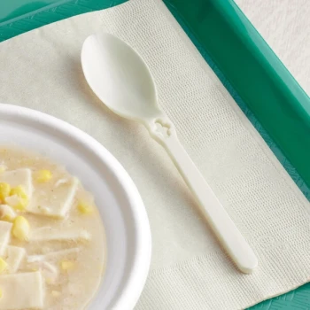 WeGo Natural Compostable CPLA Spoon Dispenser Refill - 1,000/Case