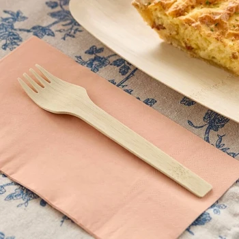 Bambu® 061500 Veneerware® 6 1/2" Disposable Bamboo Fork - 250/Case