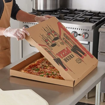 Choice 20" x 20" x 2" Kraft Corrugated Pizza Box Bulk Pack - 25/Bundle