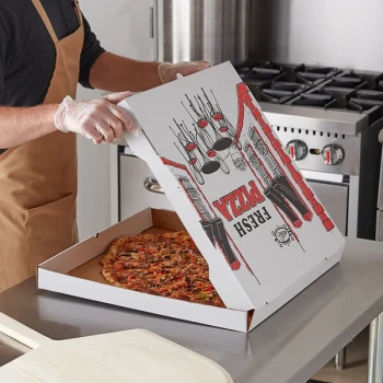 Choice 20" x 20" x 2" White Corrugated Pizza Box Bulk Pack - 25/Bundle
