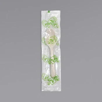 Fineline Conserveware Individually Wrapped White PSM Spoon - 750/Case