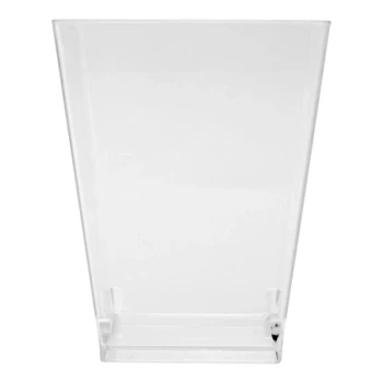 Fineline Tiny Temptations 5.1 oz. Square Clear Plastic Cup - 200/Case