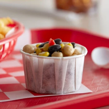 Genpak F325 Harvest Paper 3.25 oz. Souffle / Portion Cup - 5,000/Case