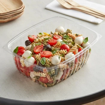 World Centric 64 oz. Clear PLA Plastic Deli Container - 400/Case