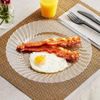 WNA Comet CW10144 Classicware 10 1/4" Clear Plastic Plate - 144/Case
