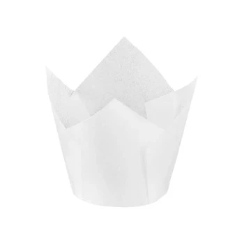 Novacart White Tulip Baking Cup 2" x 2 3/4" - 2,000/Case