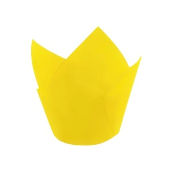 Novacart Yellow Tulip Baking Cup 2" x 2 3/4" - 2,000/Case