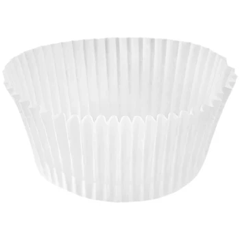 Novacart White Fluted Baking Cup 2 3/4" x 1 5/8" - 10,000/Case