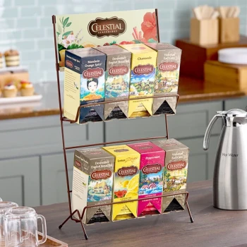 Celestial Seasonings 4 Over 4 Tea Rack / Merchandiser