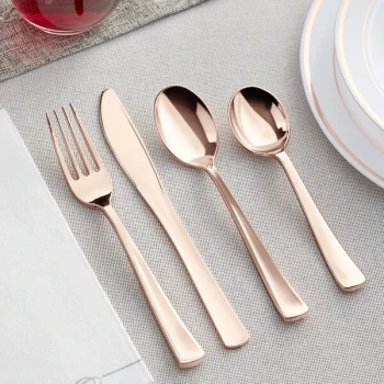 Visions Classic Heavy Weight Rose Gold Cutlery Kit