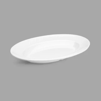 Delfin from Steelite International DFBOV1712AS020 Pacific Rim White 96 oz. Oval Melamine Bowl