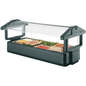 Cambro 6FBRTT519 Green Table Top 6' Food / Salad Bar with Sneeze Guard
