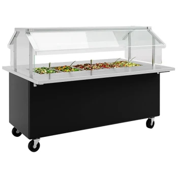 LTI Fresh 'N Ready 74 3/8" x 30" Color Customizable Food Bar Cart FNR-74