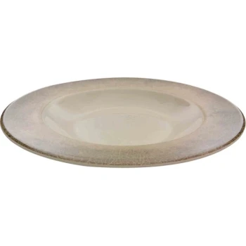 Thunder Group DM5811J Jazz 16 oz. Round Melamine Pasta Bowl with Crackle-Finished Border - 12/Case