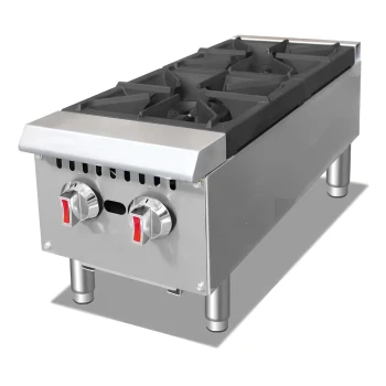 Heavy Duty System, Hotplate, 2 Burners, Gas, 60,000 BTU