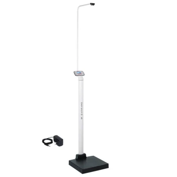 Cardinal Detecto APEX-SH-AC 600 lb. Eye-Level Digital Clinical Scale with Sonar Height Rod and AC Adapter