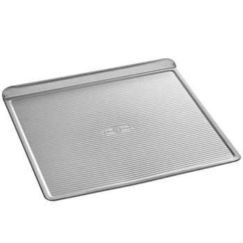 Chicago Metallic 20300 22 Gauge 14" x 14" Rimless Aluminized Steel Cookie Sheet