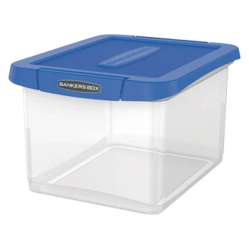 Bankers Box 0086202 14" x 17 3/8" x 10 1/2" Heavy-Duty Plastic File Storage Bin - 2/Pack