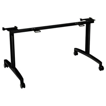 HON MFLIP30CP Huddle 51 5/8" x 23 1/2" x 28 3/8" Black Flip-Top Table Base for 30" Deep Tabletop