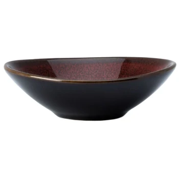 Luzerne Rustic by Oneida 1880 Hospitality L6753074942 2 oz. Crimson Porcelain Dish - 120/Case