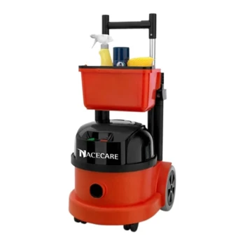 NaceCare Solutions Latitude NBV 290NX K-8027162 3.5 Gallon Lithium-Ion Cordless Brushless Canister Vacuum with Storage Caddy and AST6 15" Carpet Productivity Kit - 36V
