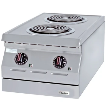 Garland ED-15H Designer Series 15" Two Open Burner Electric Countertop Hot Plate - 208V, 3 Phase, 4.2 kW