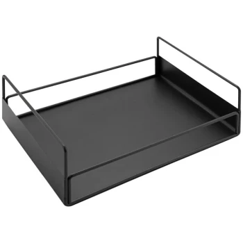 GET IR-734-MG 12 1/2" x 8 1/2" x 3 3/4" Gunmetal Rectangular Wire Condiment Holder