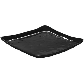GET ML-147-BK New Yorker 13 3/4" Square Catering Platter - Black