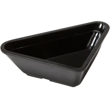 GET RM-202-BK 3 oz. Black Triangular Melamine Ramekin / Sauce Dish - 48/Case