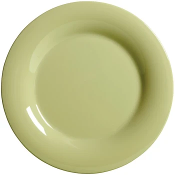 GET WP-6-AV Avocado Diamond Harvest 6 1/2" Wide Rim Plate - 48/Case