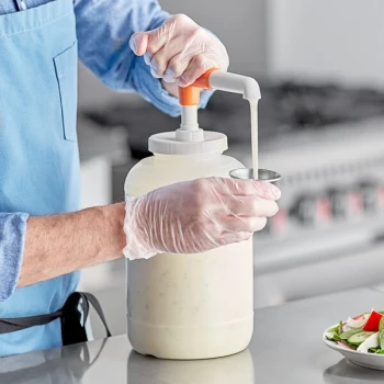 Choice Condiment Pump Kit with 1 oz. Maxi / Pelican Pump and 1 Gallon Jug