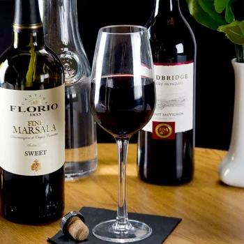 Thunder Group PLTHWG011RC 11 oz. Plastic Wine Glass