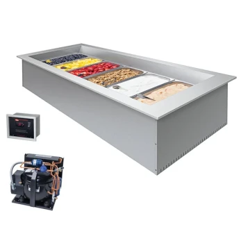Hatco CWBR-S1 Standard One Pan Slim Drop-In Remote Refrigerated Cold Food Well with Condensing Unit - 120V, 804W