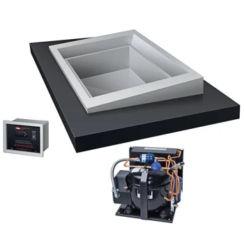 Hatco CWBR-S1 SLANT Standard One Pan Slim Drop-In Remote Refrigerated Cold Food Well with Condensing Unit and 5 Degree Slant - 120V, 804W