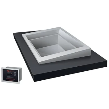 Hatco CWBX-S1 SLANT Standard One Pan Slim Drop-In Remote Refrigerated Cold Food Well with 5 Degree Slant - 120V