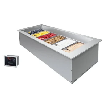 Hatco CWBX-S2 Standard Two Pan Slim Drop-In Remote Refrigerated Cold Food Well - 120V