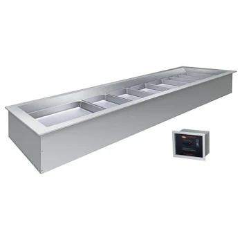 Hatco CWBX-S4 Standard Four Pan Slim Drop-In Remote Refrigerated Cold Food Well - 120V