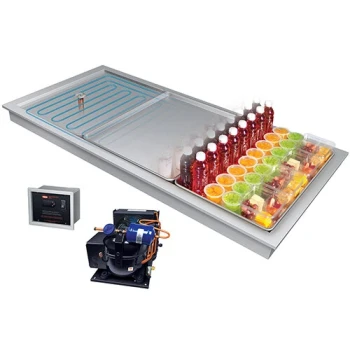 Hatco FTBR-3 57" Three Pan Drop In Frost Top with Remote Condenser - 120V