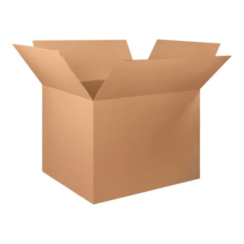 Lavex 48" x 40" x 36" Kraft Heavy-Duty 48 ECT Corrugated Double-Walled RSC Shipping Box - 5/Case