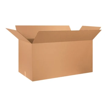 Lavex 48" x 24" x 24" Kraft Corrugated RSC Shipping Box - 10/Case