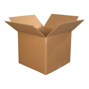 Lavex 16" x 16" x 16" Kraft Heavy-Duty 90 ECT Corrugated Triple-Walled RSC Shipping Box - 5/Case