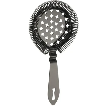 Barfly® M37037BK Classic 6 7/8" Gun Metal Black Hawthorne Strainer