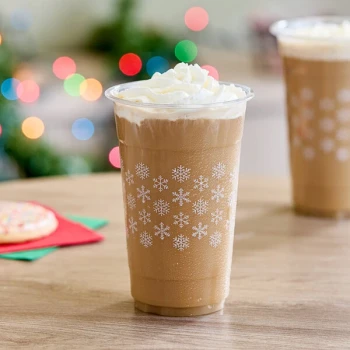 Choice 20 oz. Snowflake PET Plastic Cold Cup - 600/Case